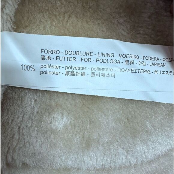 ZARA Asymmetrical Zip up Faux Sherling Vest, SIZE 9/10 - Picture 9 of 10